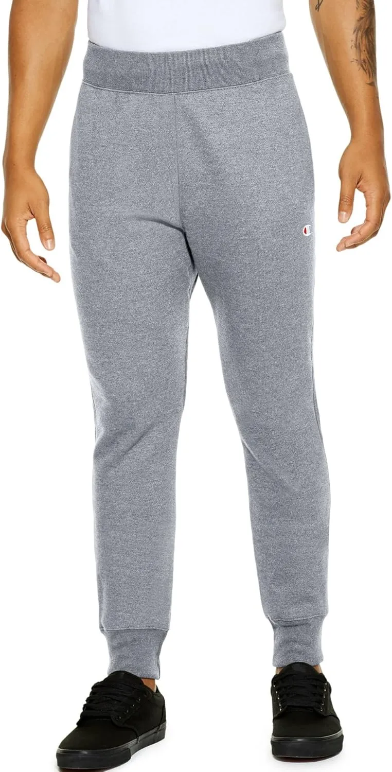 Champion Men's Reverse Weave Joggers, Comfortable, Fleece Pants For Men, C Logo, 30.5