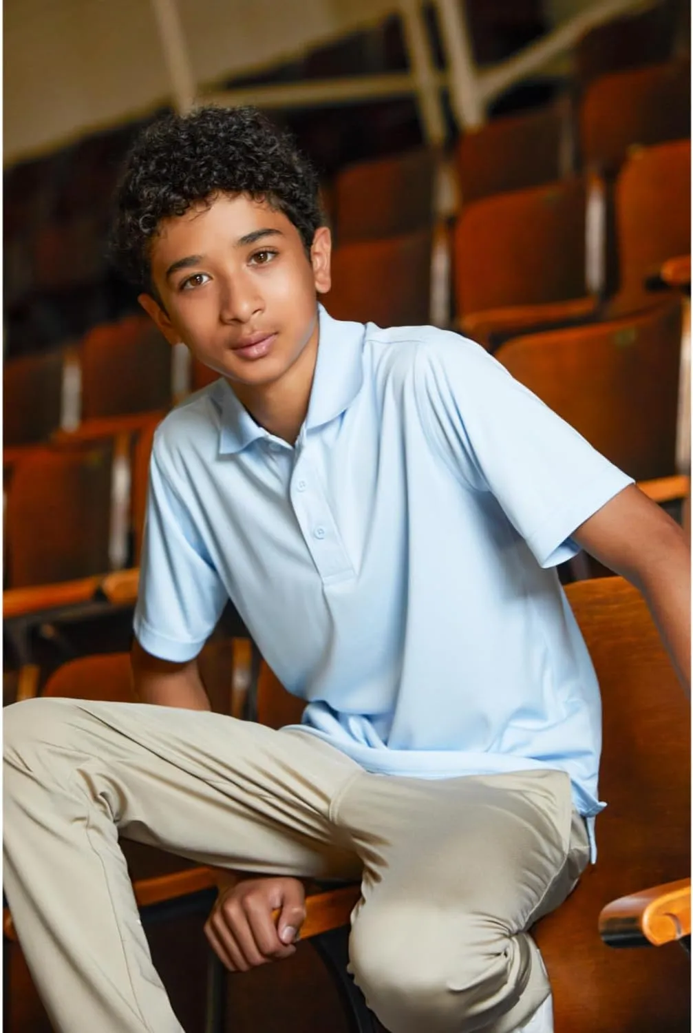 French Toast Boys' Slim Fit Taper Leg Performance Pant