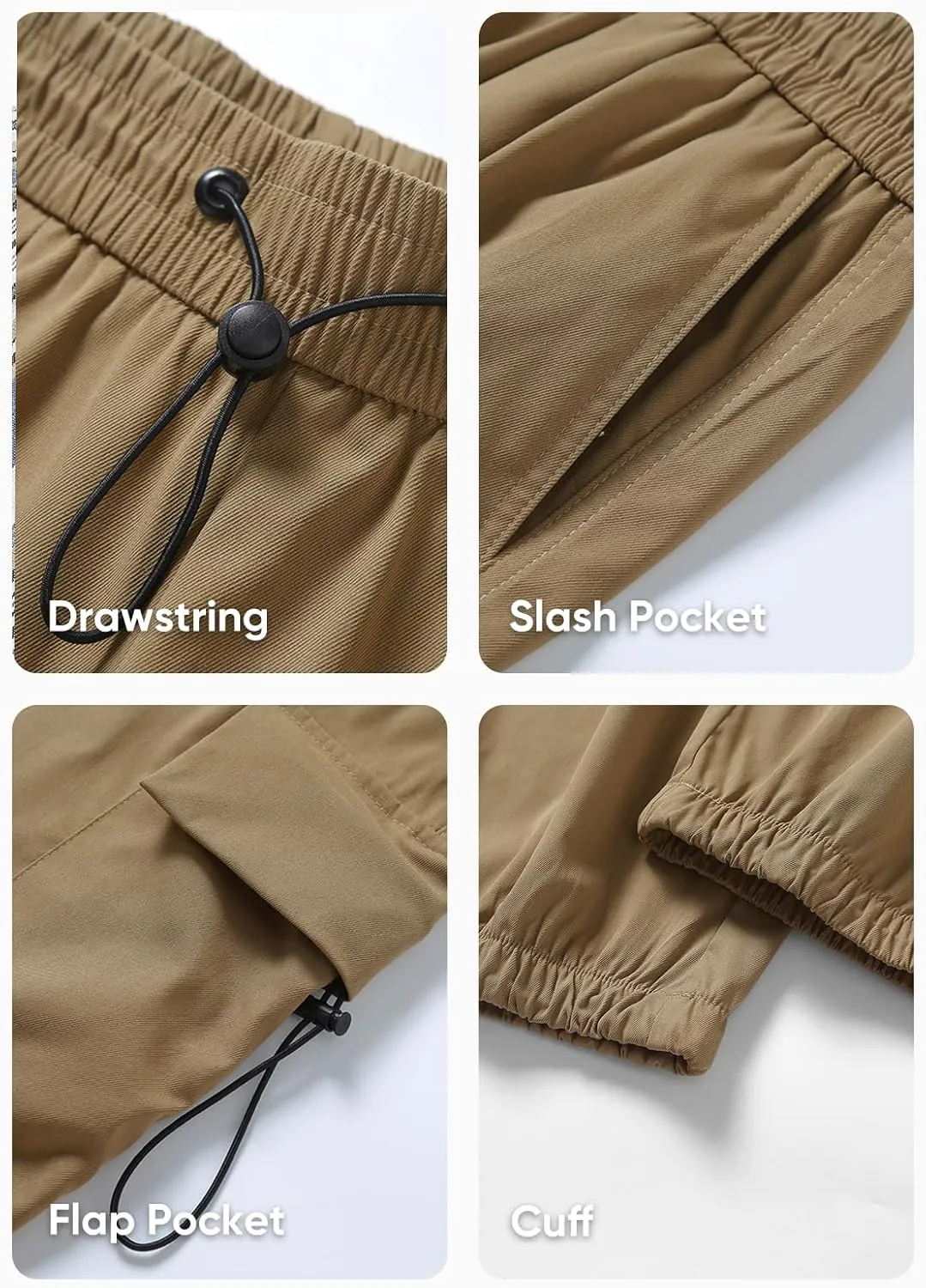 JMIERR Men's Baggy Cargo Pants Trendy Casual Parachute Pant Loose Fit Harem Joggers with Pockets for Streetwear
