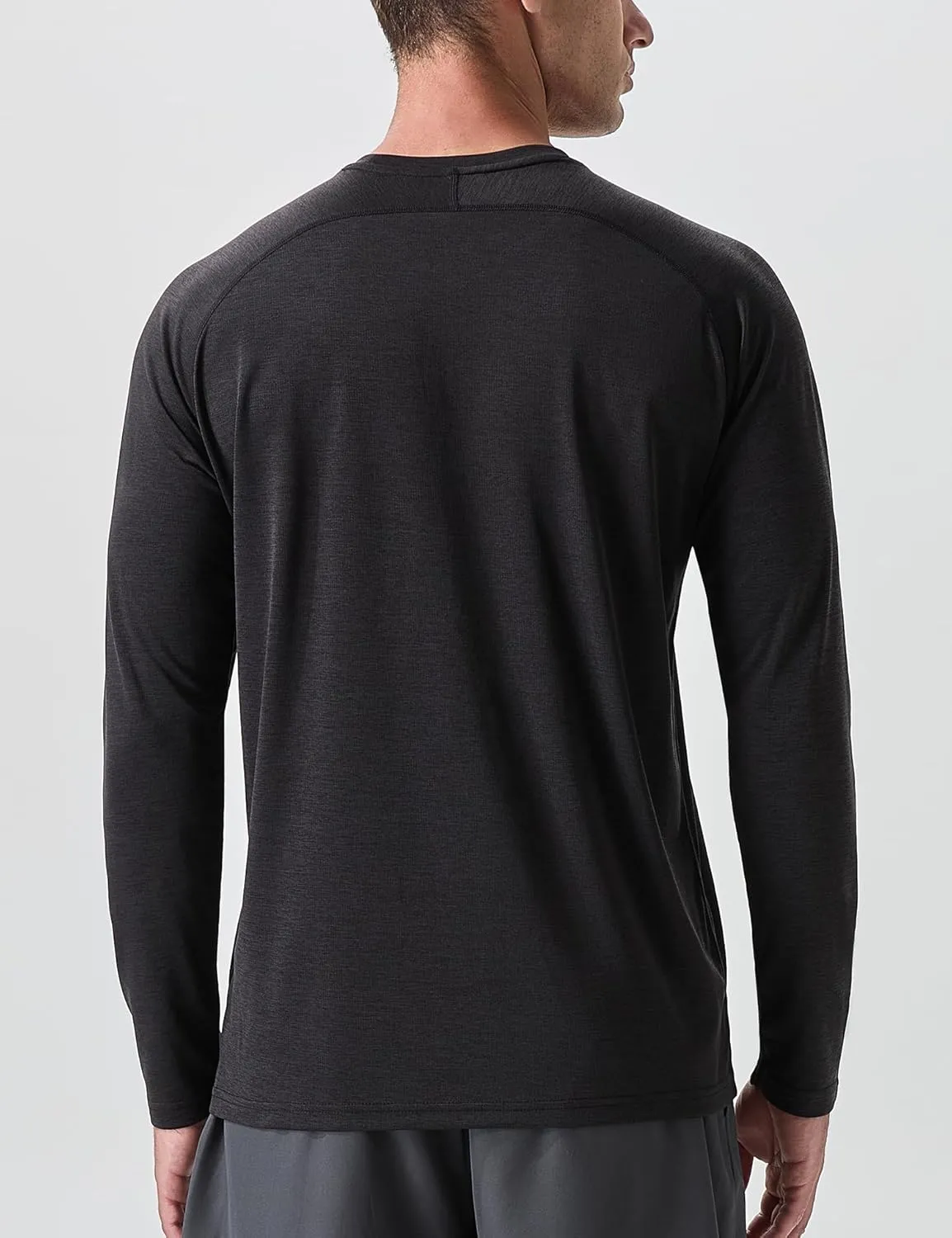 Men's Active Casual Long Sleeve Shirts Lightweight Dry Fit Workout Running Athletic Comfortable T-Shirts