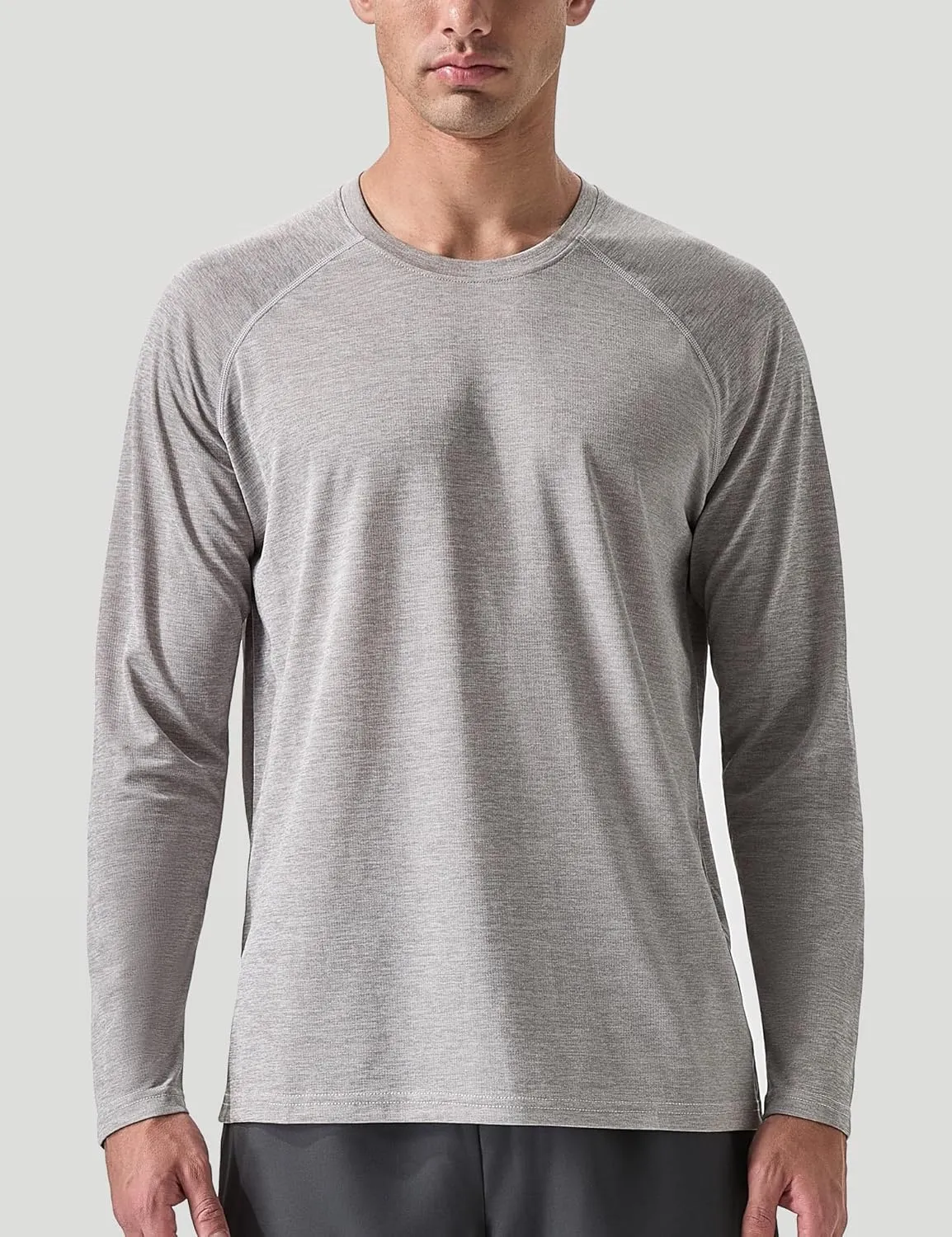 Men's Active Casual Long Sleeve Shirts Lightweight Dry Fit Workout Running Athletic Comfortable T-Shirts
