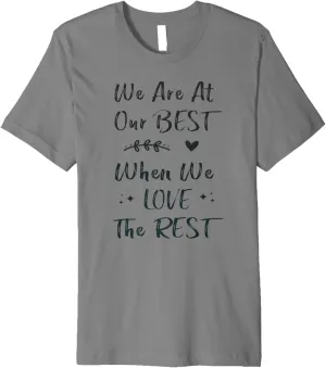 Motivational Quote, Inspirational Message Tee, Positive Vibe Premium T-Shirt