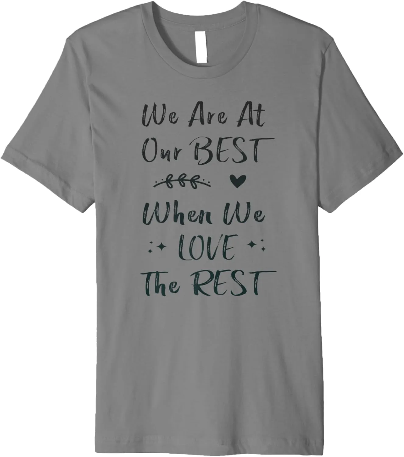 Motivational Quote, Inspirational Message Tee, Positive Vibe Premium T-Shirt