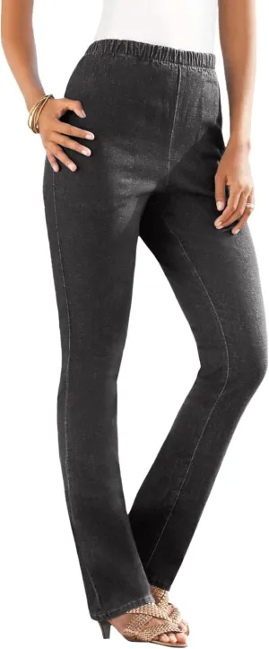 Roaman's Women's Plus Size Straight-Leg Comfort Stretch Jean