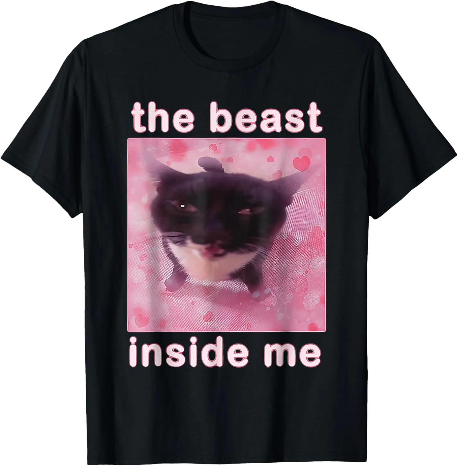 The Beast Inside Me Funny Cat Meme Sarcastic Inappropriate T-Shirt