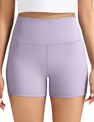 Women's High-Waisted Biker Shorts 4" / 6"  Soft Lycra Fabric, 4-Way Stretch, Perfect for Yoga, Running & Workout