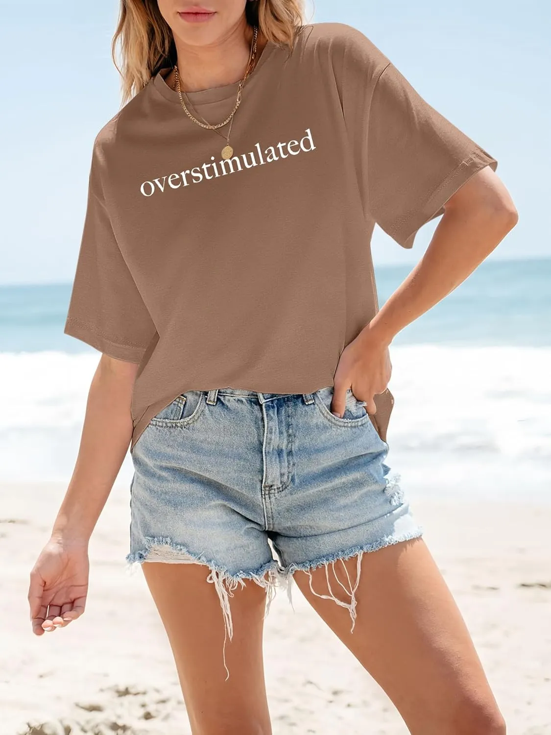 Women's Oversized T Shirts Graphic Tees Summer Short Sleeve Casual Loose Crewneck Basic Tunic Tops Trendy 2025
